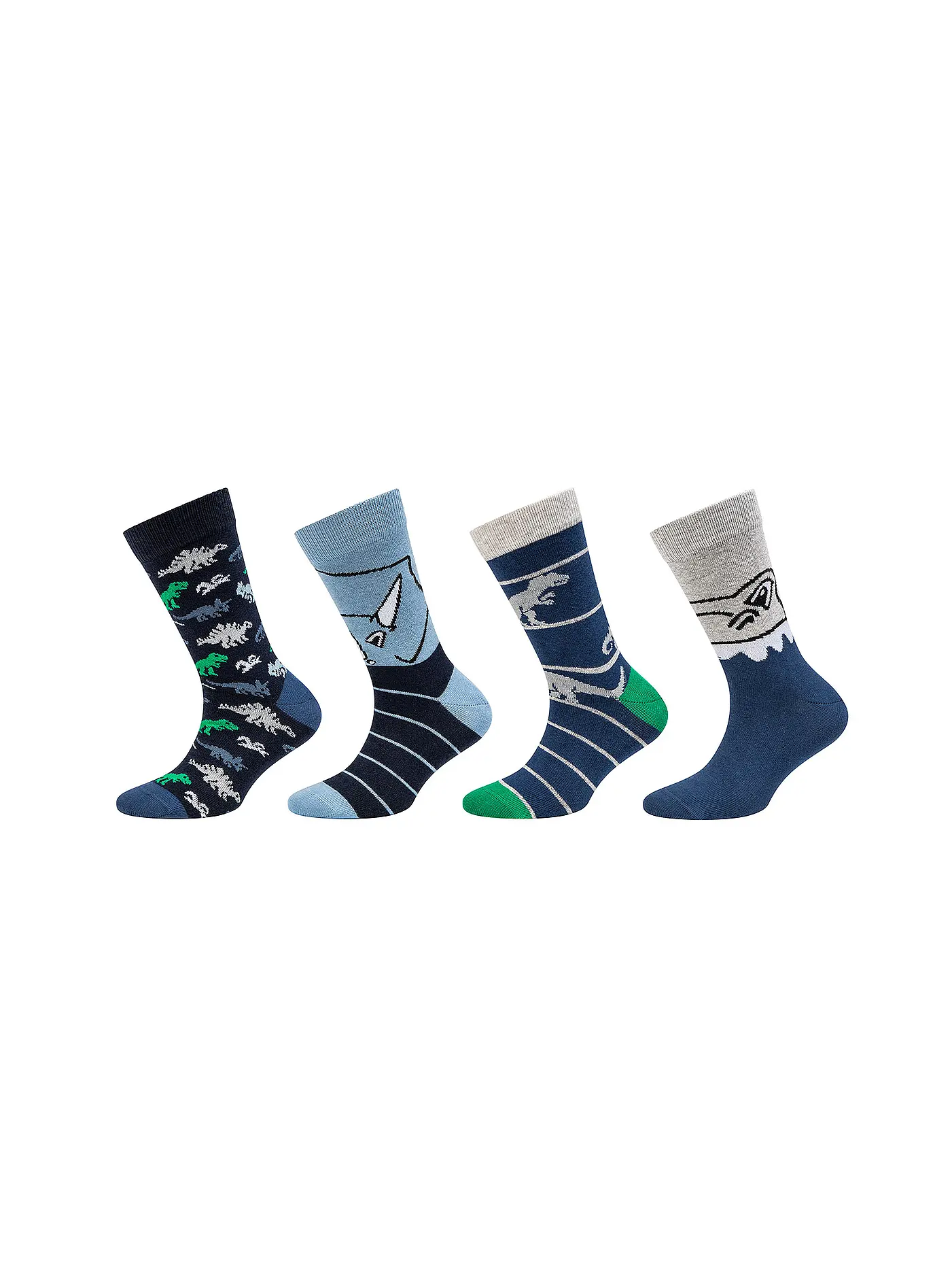 CAMANO | Jungen Socken 4er Pkg fog melange | 